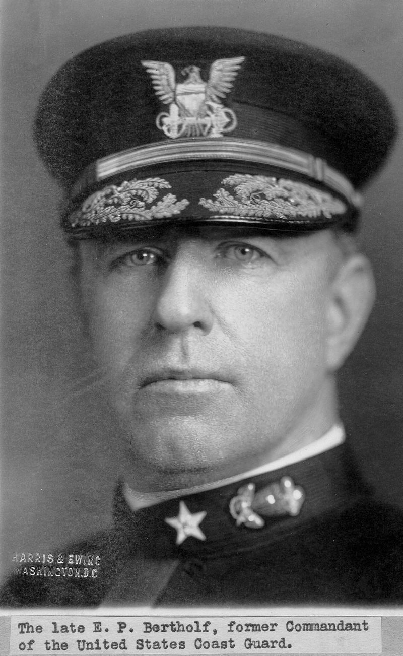 Official photograph of Commodore Ellsworth Bertholf late in his career as head of the Coast Guard. (USCG Aviation Association) Official photograph of Commodore Ellsworth Bertholf late in his career as head of the Coast Guard. (USCG Aviation Association)